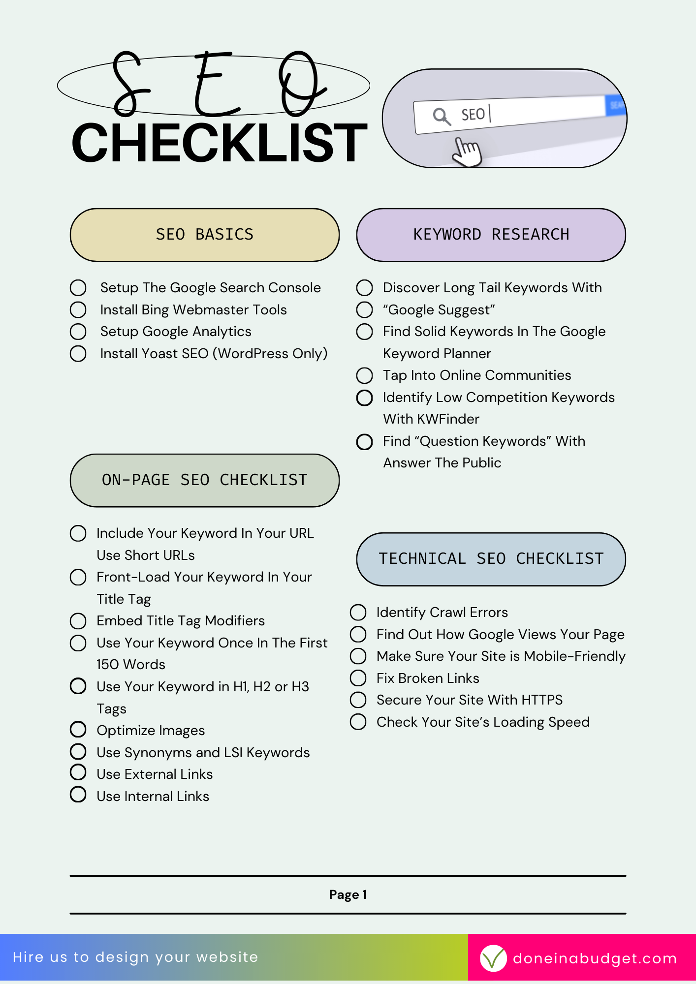 SEO Checklist